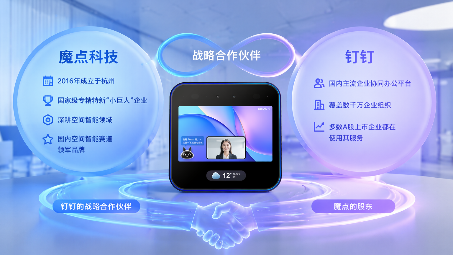 魔点科技与钉钉战略合作展示