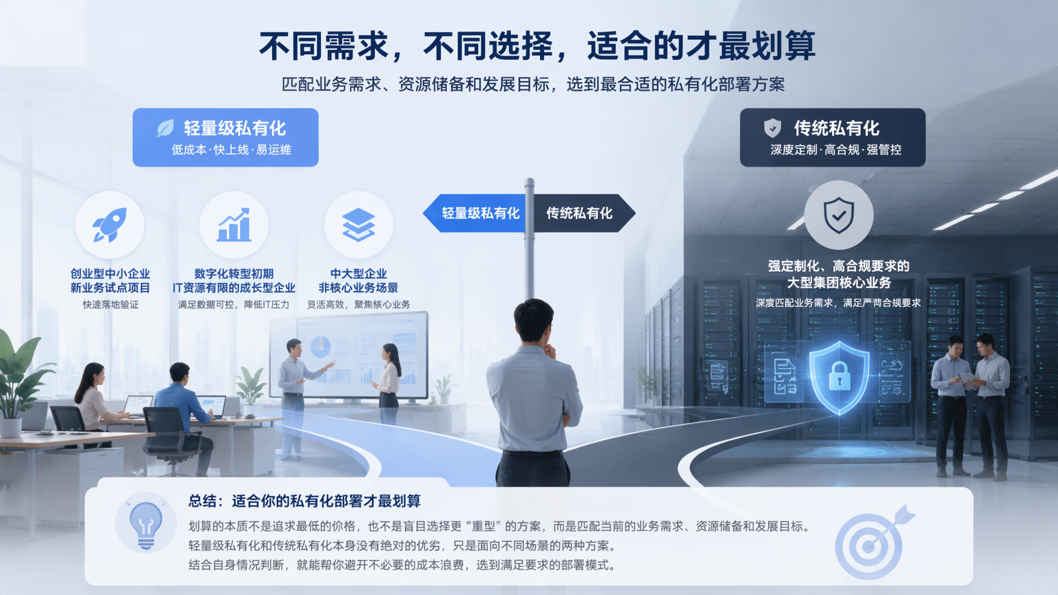 私有化部署选型总结图