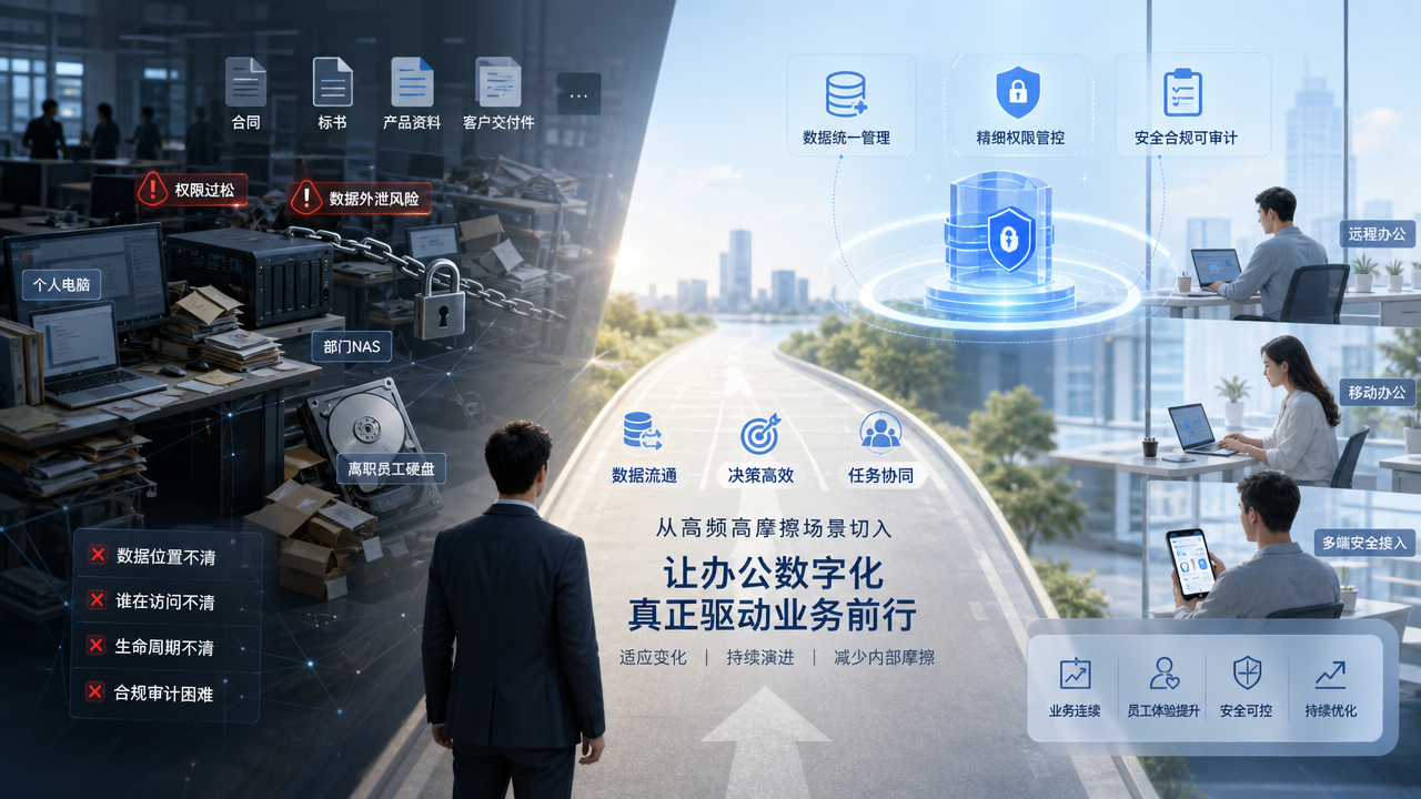 中大型企业办公数字化走出深水区路径图