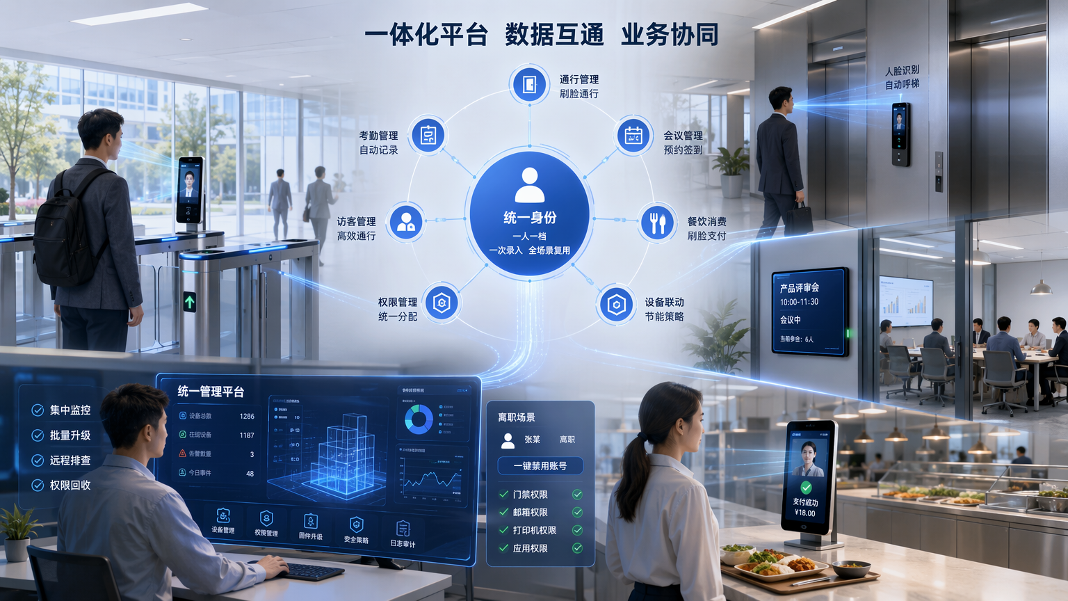 一脸通行连贯体验示意图