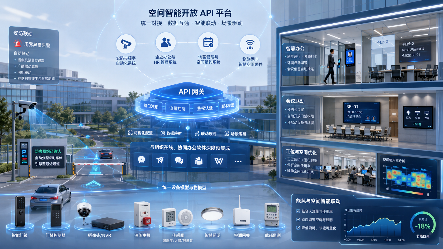 空间智能开放API新生态生长骨架示意图