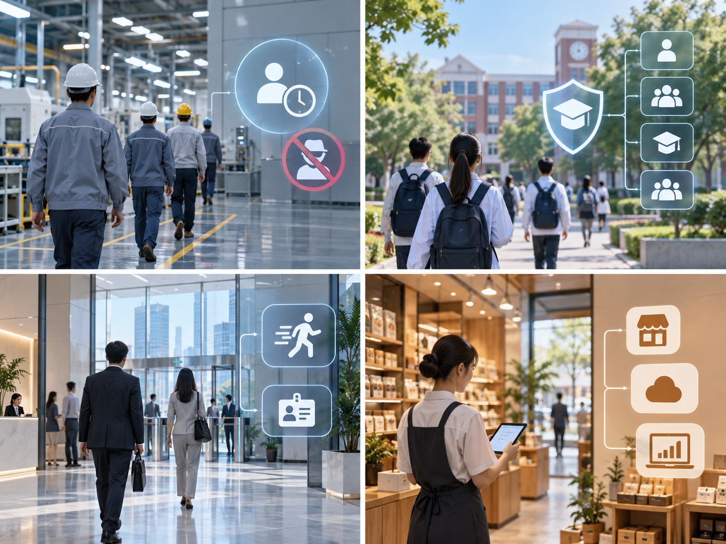 工厂、写字楼、门店、学校：不同场景门禁考勤怎么选？